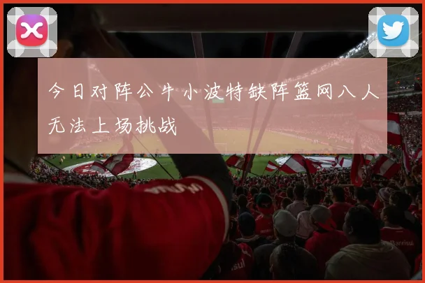 今日对阵公牛小波特缺阵篮网八人无法上场挑战