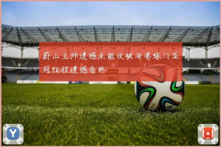 蔚山主帅遗憾未能攻破海港球门亚冠征程遗憾告终
